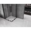 MEXEN/S - Velar L Duo sprchový kout, posuvné dveře 100 x 100, transparent, černá 871-100-100-02-03-70
