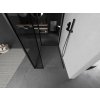 MEXEN/S - Kioto Sprchová zástěna WALK-IN 120 x 110 x 30, černý vzor, černá 800-120-110-221-70-70-030