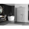 MEXEN/S - Kioto Sprchová zástěna WALK-IN 125 x 100 x 40, transparent, chrom 800-125-100-221-01-00-040