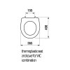 JIKA Lyra plus - WC sedátko s poklopem pro kombiklozety, termoplast, plastové úchyty (H893383...0001), Bílá (H8933830000001)