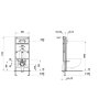 LAUFEN INEOLINK rámový podomítkový modul SLIM (90 mm) se zabudovanou hadičkou pro přívod vody, do lehké příčky pro závěsné WC, H9201100000001