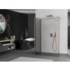 MEXEN/S - Kioto Sprchová zástěna WALK-IN 120 x 120 x 40, transparent, měď kartáčovaná 800-120-120-221-65-00-040