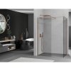 MEXEN/S - Kioto Sprchová zástěna WALK-IN 125 x 110, transparent, měď kartáčovaná 800-125-202-65-00-110