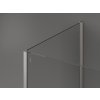 MEXEN/S - Kioto Sprchová zástěna WALK-IN 100 x 100 x 40, černý vzor, nikl kartáčovaná 800-100-100-221-97-70-040