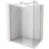 MEXEN/S - Kioto Sprchová zástěna WALK-IN 125 x 100, transparent, měď kartáčovaná 800-125-202-65-00-100