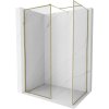MEXEN/S - Kioto-F Sprchová zástěna WALK-IN s rámem 110 x 85, transparent 8 mm, zlato 800-110-202-04-50-085