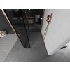 MEXEN/S - Kioto Sprchová zástěna WALK-IN 110 x 80 x 30, černý vzor, měď kartáčovaná 800-110-080-221-65-70-030
