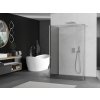 MEXEN/S - Kioto Sprchová zástěna WALK-IN 110 x 110 x 30, transparent, nikl kartáčovaná 800-110-110-221-97-00-030