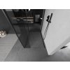 MEXEN/S - Kioto Sprchová zástěna WALK-IN 125 x 80 x 40, transparent, černá 800-125-080-221-70-00-040