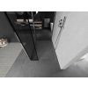 MEXEN/S - Kioto Sprchová zástěna WALK-IN 110 x 100 x 30, černý vzor, chrom 800-110-100-221-01-70-030
