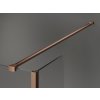 MEXEN/S - Kioto Sprchová zástěna WALK-IN 90 x 90 x 40, černý vzor, měď kartáčovaná 800-090-090-221-65-70-040