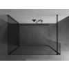 MEXEN/S - Kioto Sprchová zástěna WALK-IN 115 x 110 x 40, transparent, černá 800-115-110-221-70-00-040