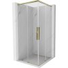 MEXEN/S - Rox Duo sprchový kout posuvný 95 x 95, transparent, zlato 8C2D-095-095-50-00