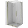 MEXEN/S - Velar L sprchový kout, posuvné dveře 110 x 70, transparent, zlato 871-110-070-03-50