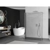MEXEN/S - Kioto Sprchová zástěna WALK-IN volněstojící 125 x 30 x 30, transparent, nikl kartáčovaná 800-125-030-222-97-00-030