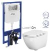 JIKA předstěnový instalační 8 cm systém bez tlačítka + WC CERSANIT CLEANON CASPIA + SEDÁTKO H894652 X CP1