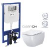 JIKA předstěnový instalační 8 cm systém bez tlačítka + WC CERSANIT VIRGO CLEANON + SEDÁTKO H894652 X ME1