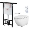 ALCA Jádromodul - předstěnový instalační systém bez tlačítka + WC CERSANIT CLEANON CASPIA + SEDÁTKO AM102/1120 X CP1