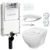 LAUFEN Podomít. systém LIS TW1 SET s bílým tlačítkem + WC CERSANIT CLEANON MODUO + SEDÁTKO H8946630000001BI MO1