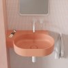 OMNIRES - OVO M+ umyvadlo na desku/závěsné - levé, 64 x 44 cm, coral mat; OVO645UWLCO