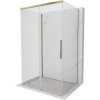 MEXEN/S - Rox-3S sprchový kout 3 stěnný , posuvný 105 x 110, transparent, zlato 8C2-105-110-50-00-3S