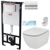 Předstěnový instalační systém s chromovým tlačítkem M1721 + WC Ideal Standard Tesi se sedátkem SoftClose, AquaBlade AM101/1120 M1721 TE1