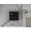 MEXEN/S - Lima sprchový kout zalamovací dveře 90 x 90, transparent, chrom + Flat černá vanička se sifonem 856-090-090-01-00-4070