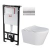 ALCA Sádromodul - předstěnový instalační systém s chromovým tlačítkem M1721 + WC MYJOYS MY1 + SEDÁTKO AM101/1120 M1721 MY1