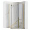 REA - Sprchový kout DIAMOND 100x100 BRUSH GOLD REA-K5684