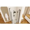 REA/S - Sprchová kabina Hugo Black 90x80 KPL-45222