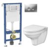 GEBERIT DuofixBasic s matným tlačítkem DELTA21 + WC CERSANIT DELFI + SEDÁTKO 458.103.00.2 21MA DE1