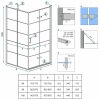REA/S - Sprchový kout MOLIER 80x90 KPL-K0537
