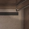 OMNIRES - LOWFIX lineární sprchový odtok s pevnou mřížkou, 80 cm černá /BLH/ LOWFIX80GBL