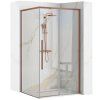 REA/S - Sprchový kout SOLAR - Copper Brush 90x90 Se sprchovou vaničkou Savoy KPL-96011