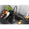 DEANTE - Magnetic kuchyňská baterie s elastickou výpustí - 2 typy proudu titan BRM_D72M