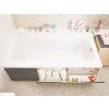 CERSANIT - VANA SMART 160X80 PRAVÁ S301-118