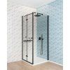 DEANTE - Kerria plus černá - Sprchová stěna / walk - in, systém Kerria Plus, 80 cm KTS_N38P