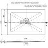MEXEN/S - Hugo sprchová vanička SMC 150x100, černá, krytka černá 42701015-B