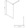 CERSANIT - SET B789 WALK-IN MILLE FIX STĚNA ČERNÁ 120X30X200 VIR S601-176