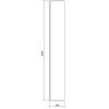 CERSANIT - SET B789 WALK-IN MILLE FIX STĚNA ČERNÁ 120X30X200 VIR S601-176