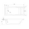 CERSANIT - VANA VIRGO 160X75 cm S301-046