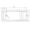 CERSANIT - VANA VIRGO 160X75 cm S301-046