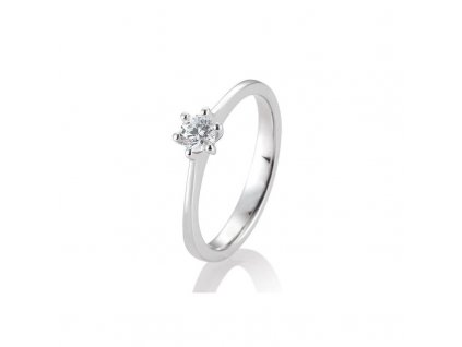 Zlatý prsten 0,585 s diamantem 0,30ct