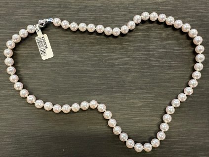 Šňůra mořské perly kultivované 6,5-7mm / uzávěr zlatý 585/0,56g 42cm