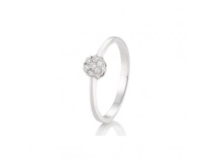 Zlatý prsten s diamanty 0,15ct celkem