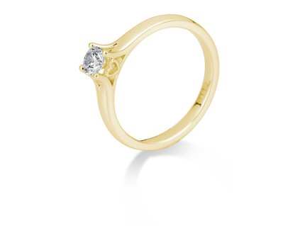 Zlatý prsten s diamantem 4105883