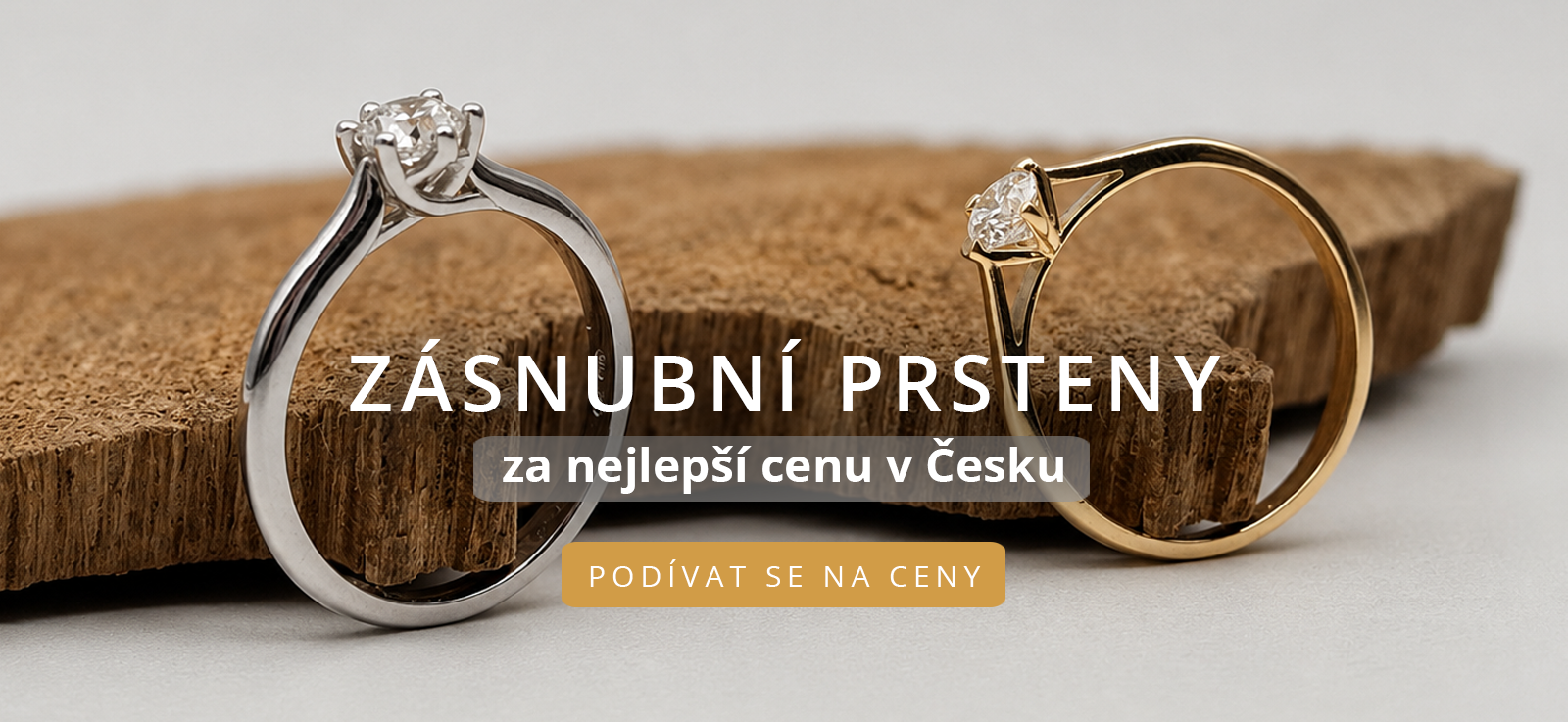 PRSTENY S DIAMANTEM 0,30 ct se slevou až 40%