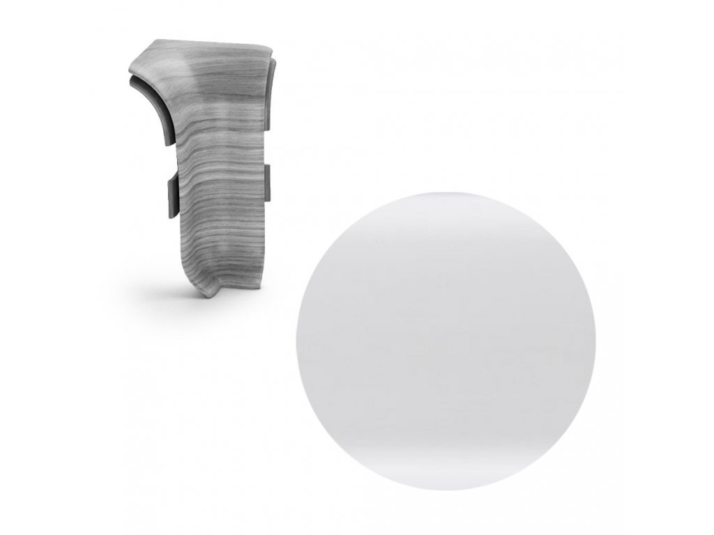 AP28 vnitřní růžek k liště NGF56, PVC flexibilní, 56 mm, 1 ks