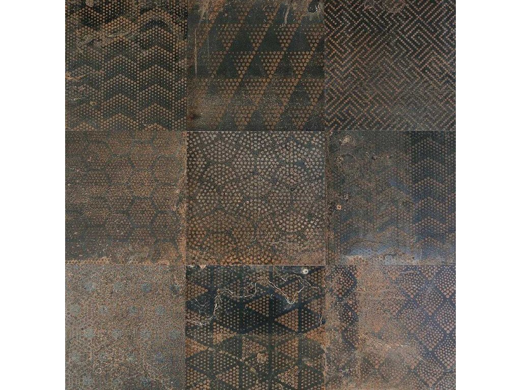 1612793870 cs piastrella effetto metallo ossidato patchwork dark 20x20 oxidart ceramica santagostino 30532 zoom