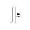 AP38/2 soklová lišta, PVC stříbrná, 40 mm, 2,7 m